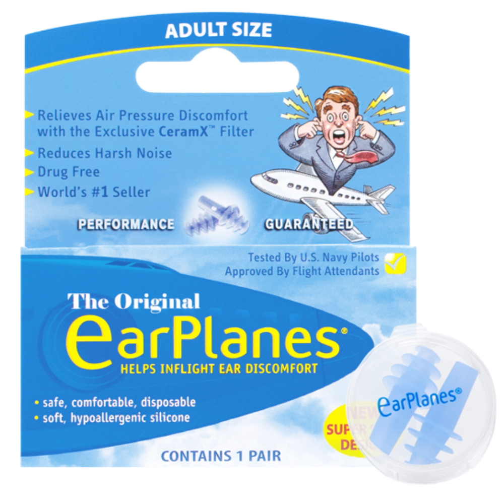 EarPlanes, the original pressure preventing earplug, ADULT