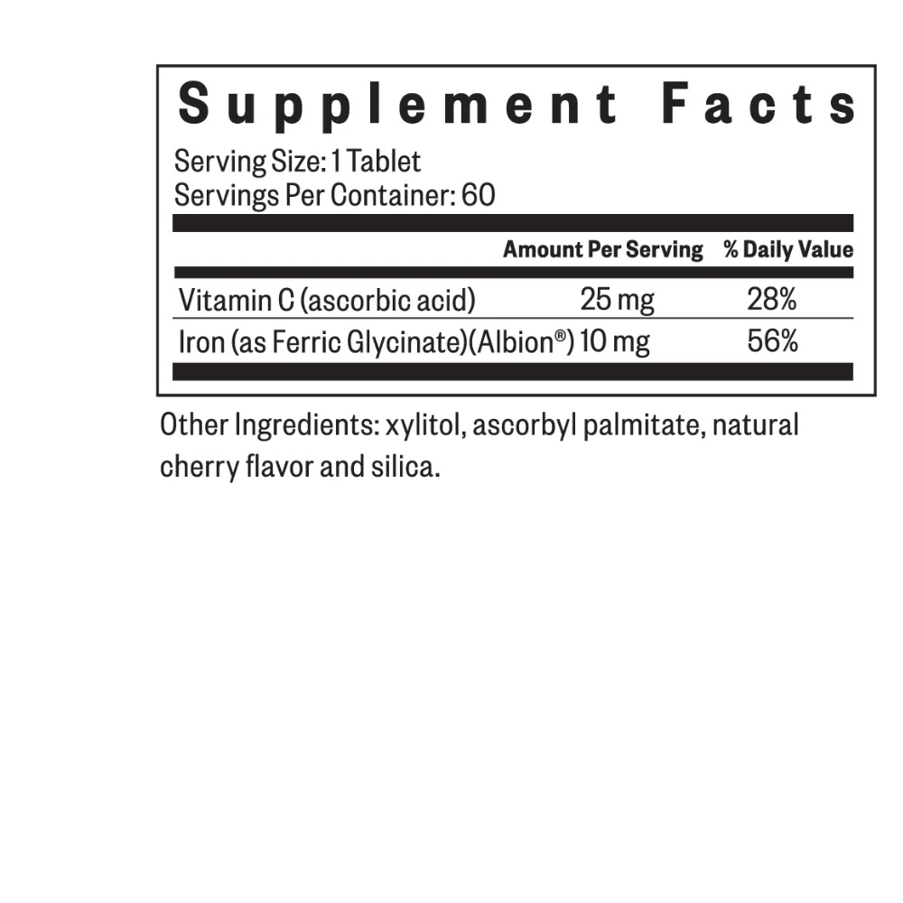 IRON CHEWABLE 10 MG