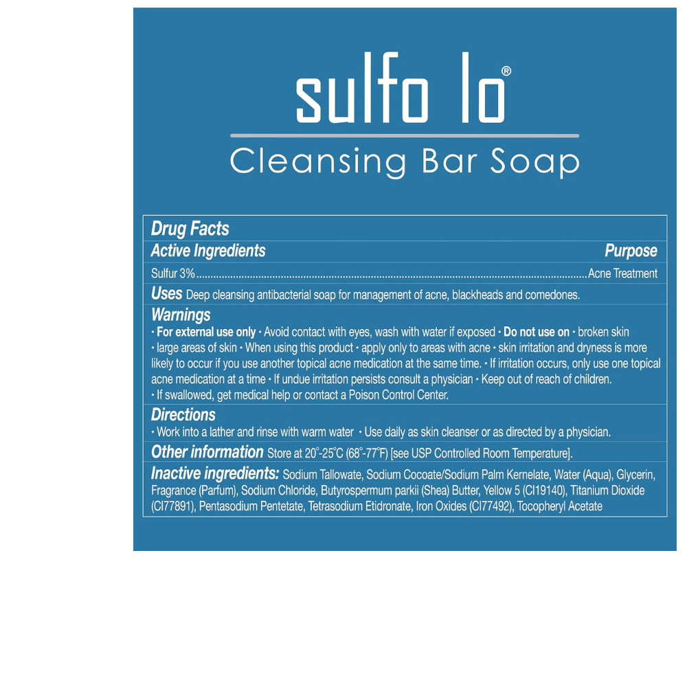 Sulfo Lo Cleansing Bar Soap