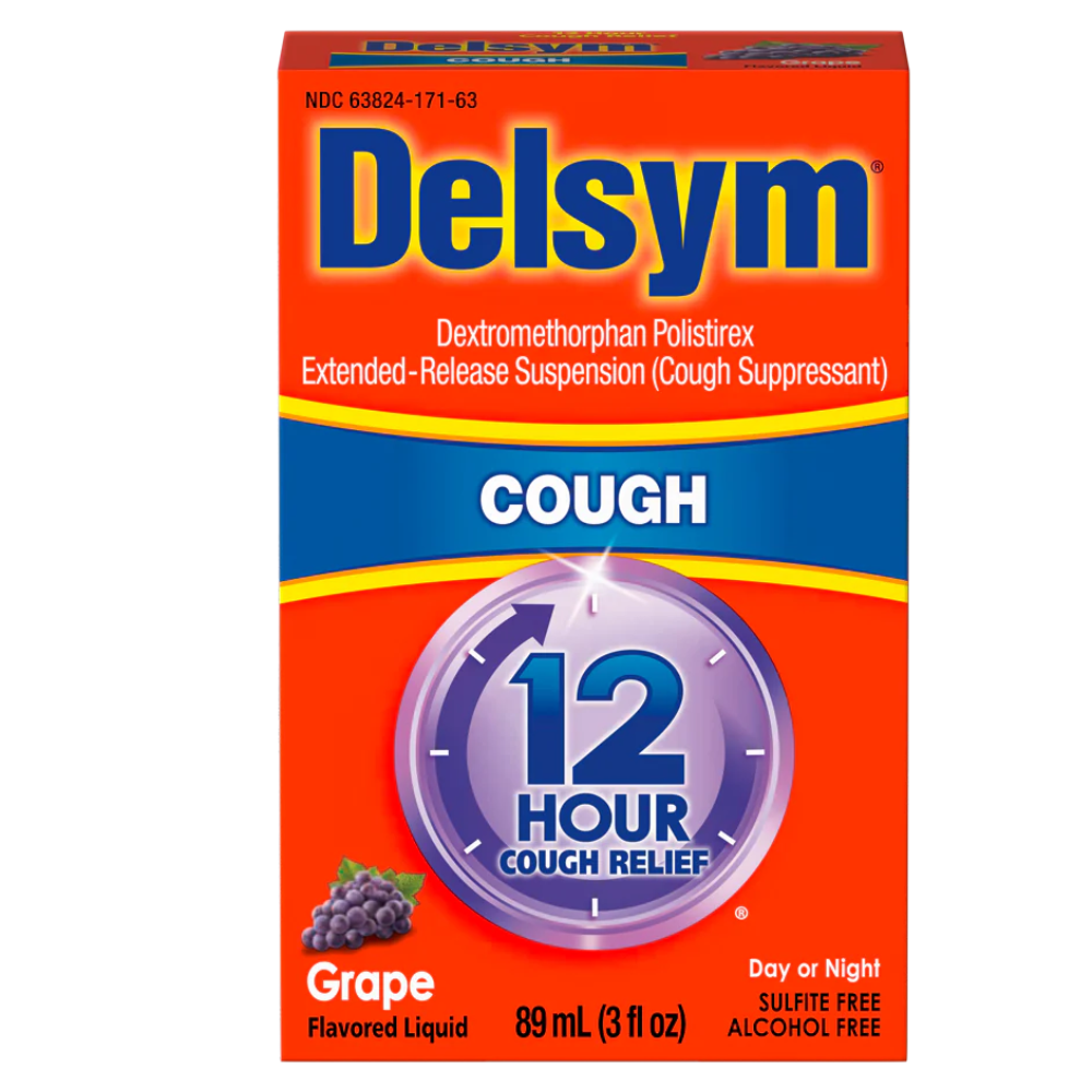 Delsym 12 Hour Grape Flavored Cough Liquid