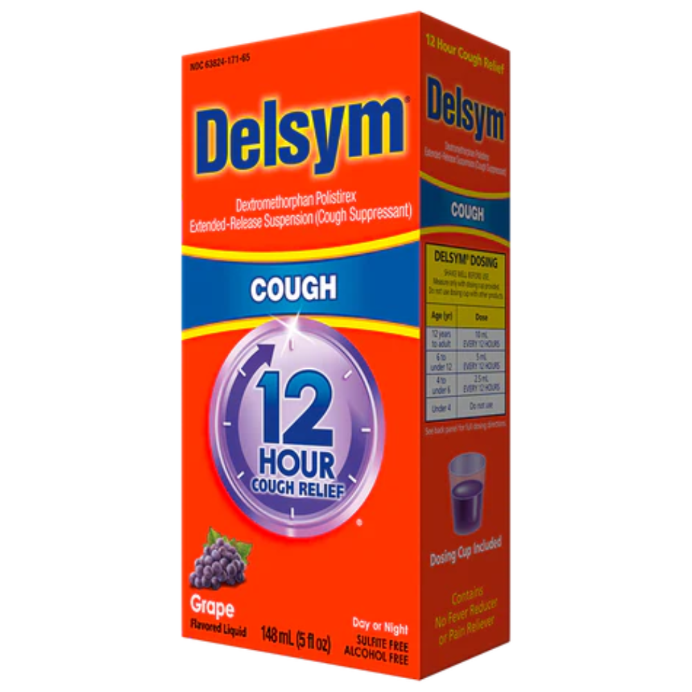 Delsym 12 Hour Grape Flavored Cough Liquid