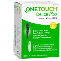 Thumbnail for OneTouch Delica Plus Lancets for Diabetes Testing 30 Gauge, 100 Lancets
