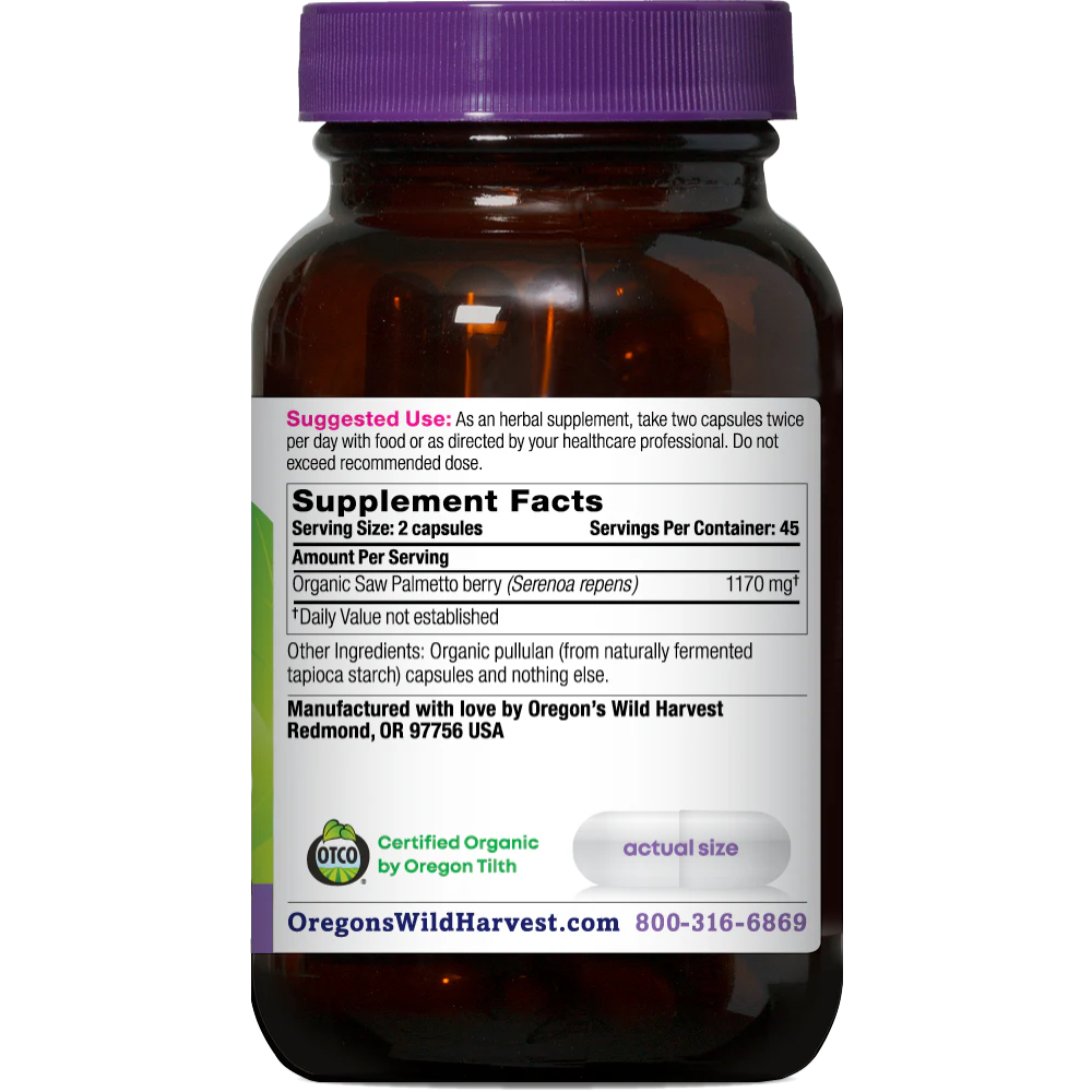 Saw Palmetto, Organic Capsules