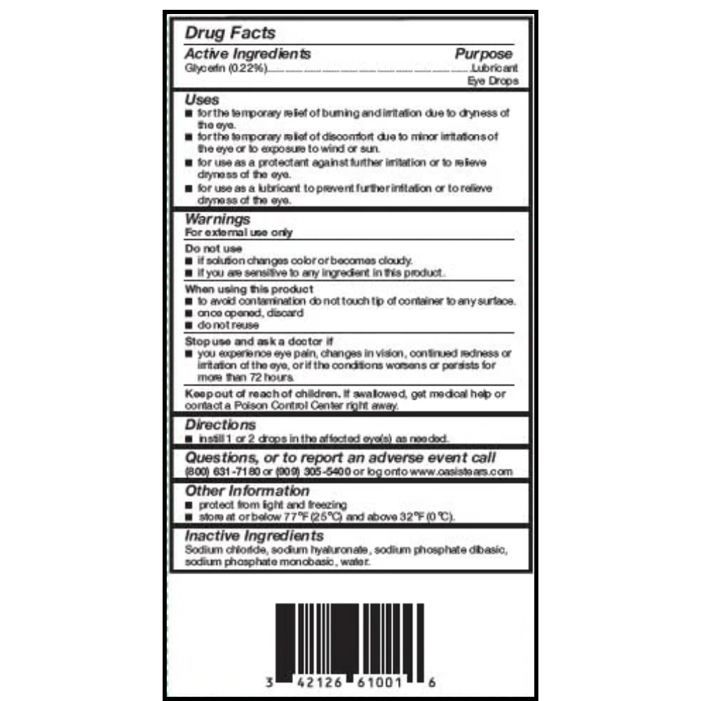 OASIS TEARS PRESERVATIVE-FREE EYE DROPS MILD-MODERATE