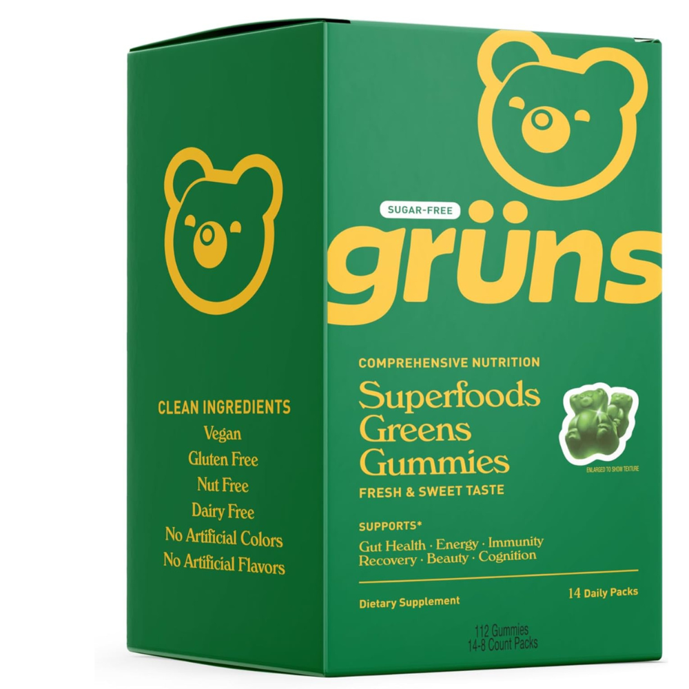 ADULT SUPERFOODS GREENS GUMMIES SUGAR FREE