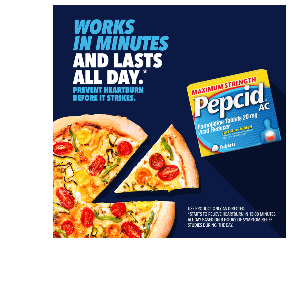 Maximum Strength PEPCID AC Tablets with Famotidine