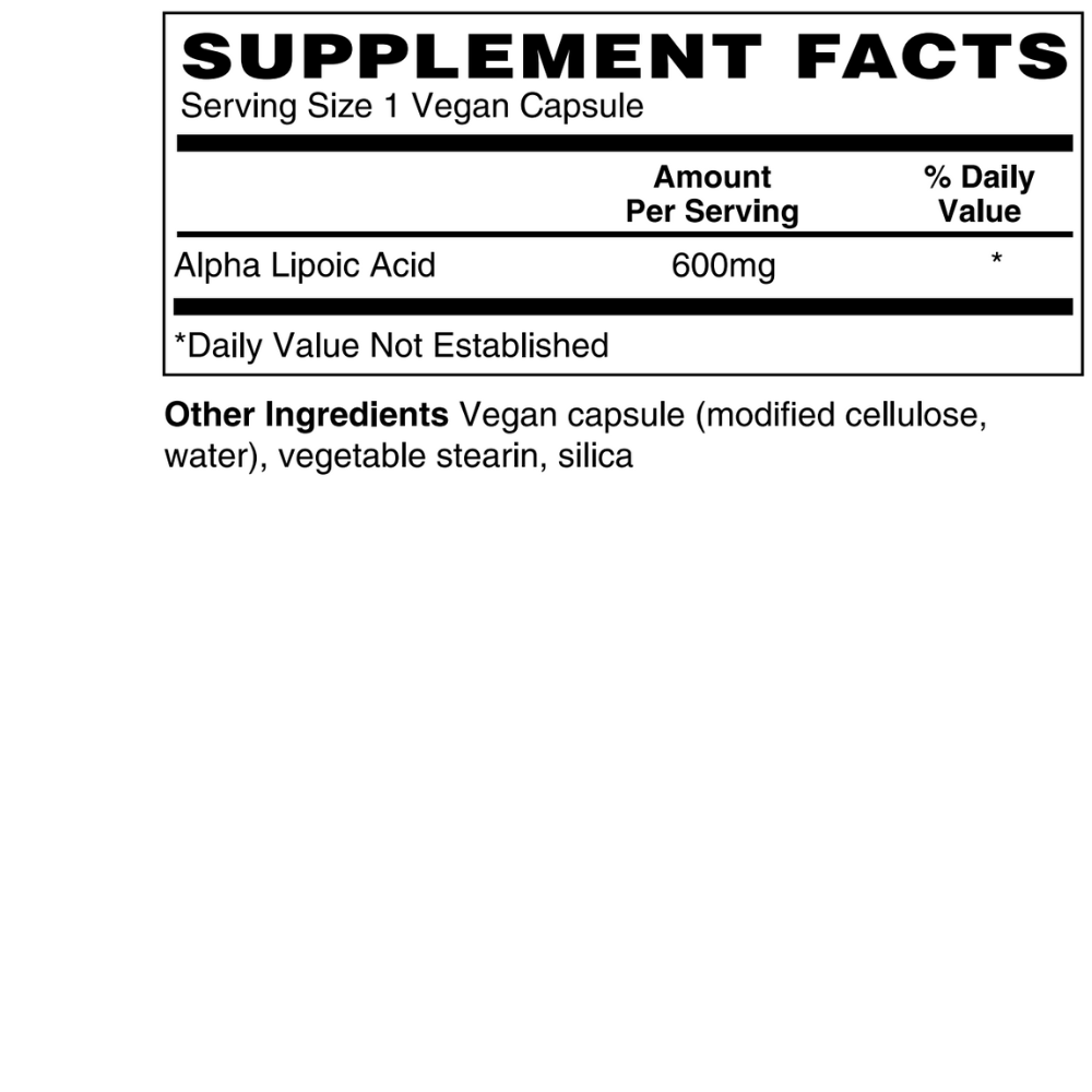 ALPHA LIPOIC ACID 600 MG