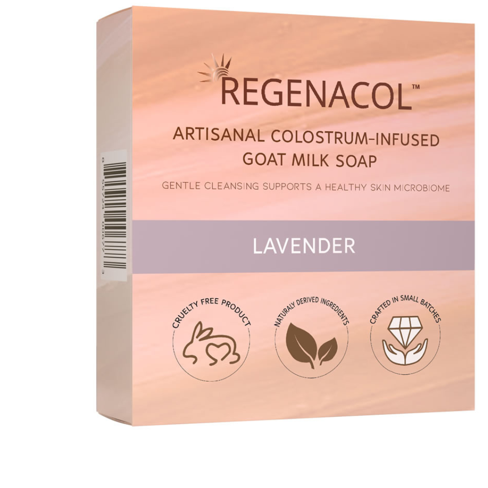 Artisanal Colostrum-Infused Goat Milk Soap - Lavender