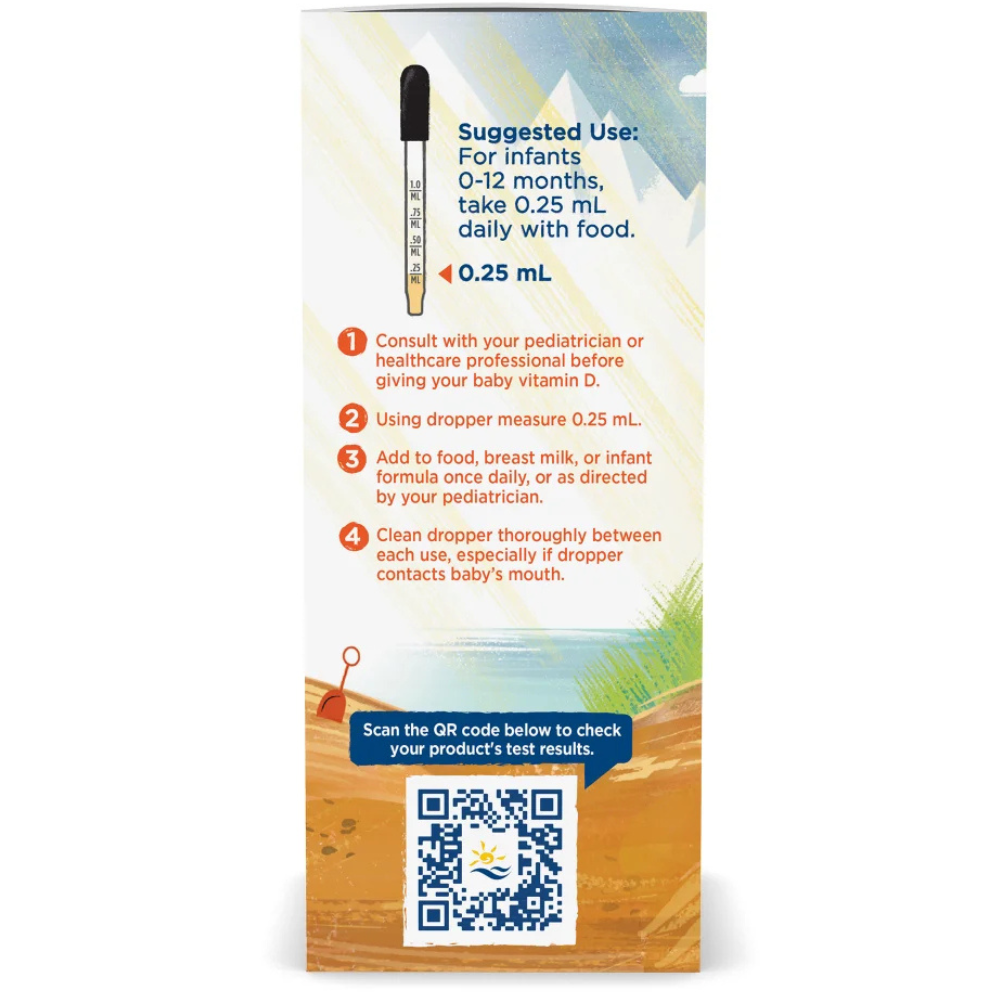 BABY'S VITAMIN D3 LIQUID - UNFLAVORED