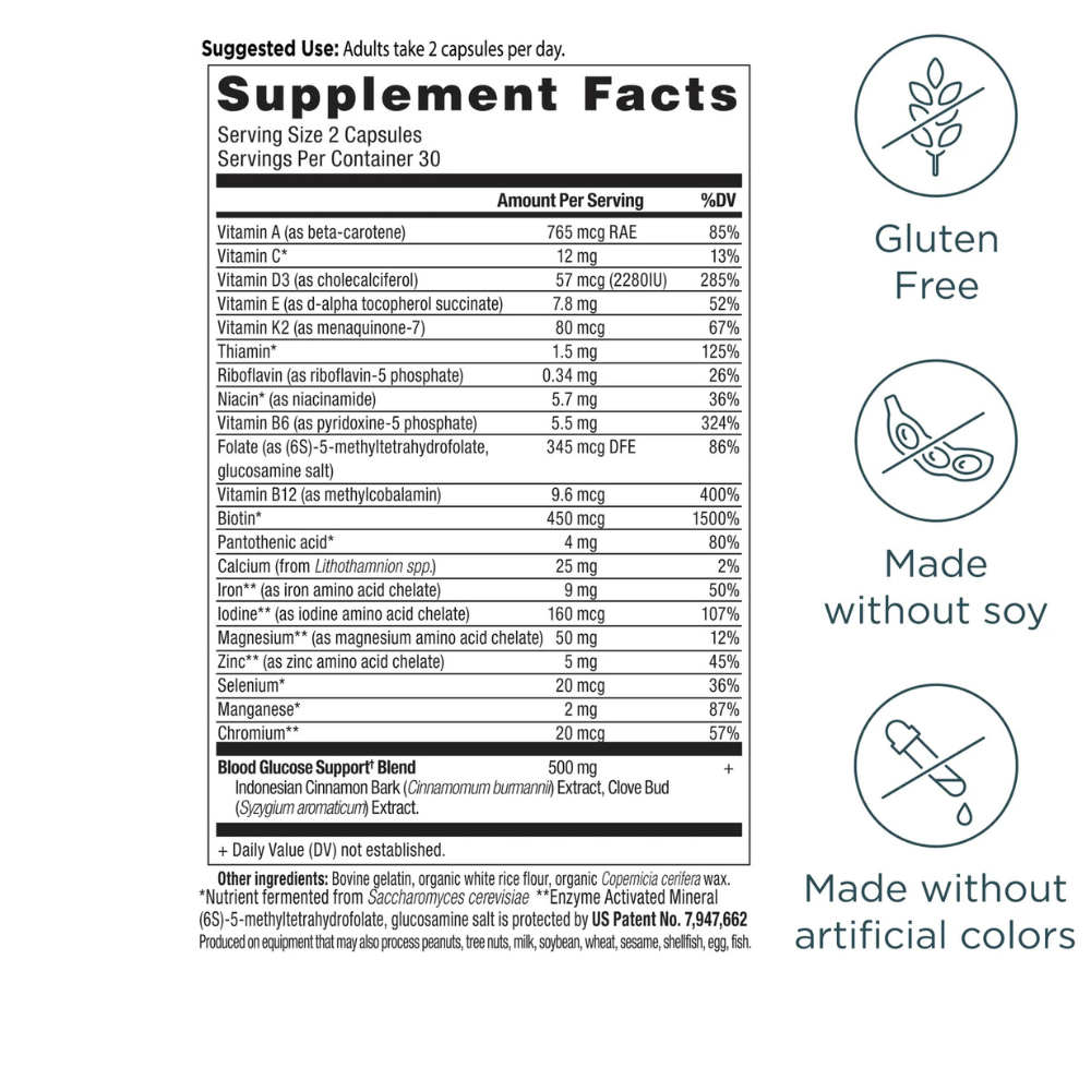 BLOOD SUGAR SUPPORT MULTIVITAMIN
