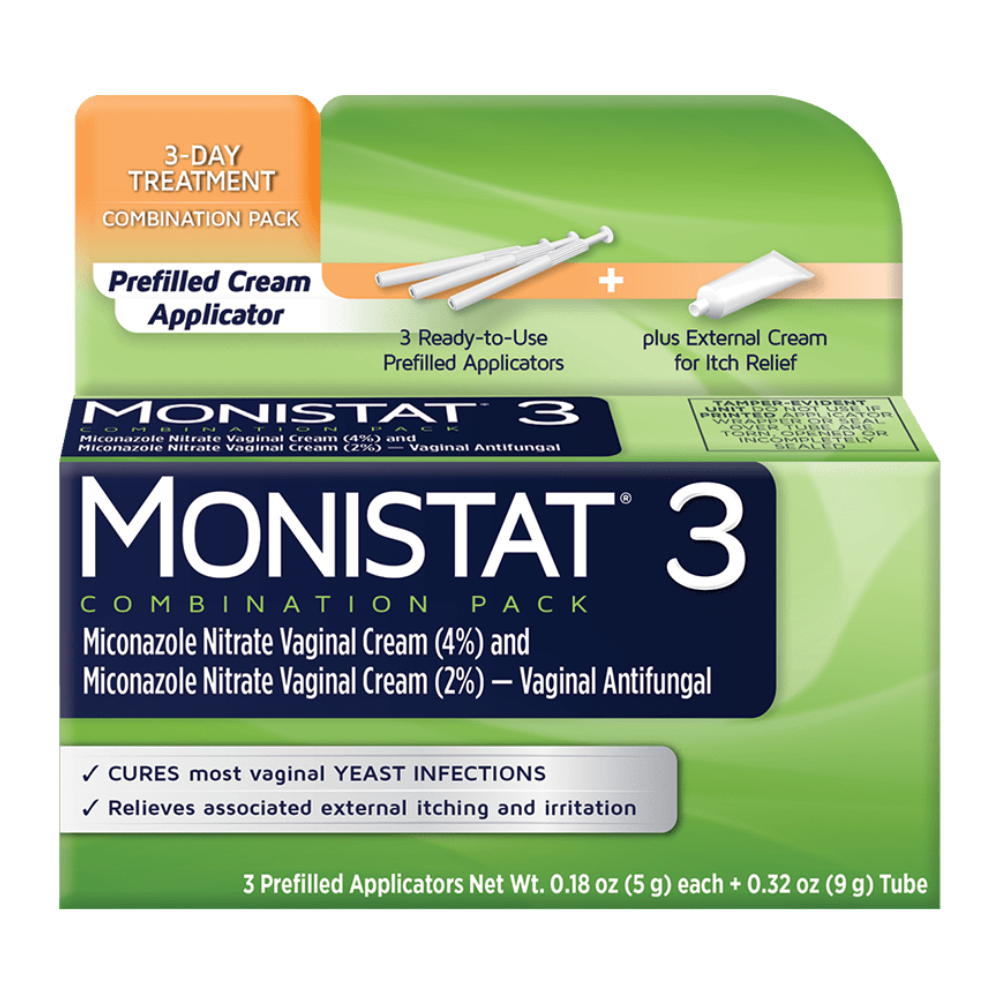 MONISTAT 3-Day Treatment Combination Pack Prefilled Cream