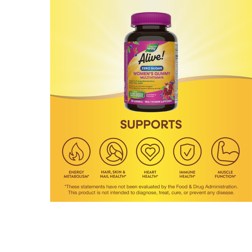Alive Zero Sugar Women's Gummy Multivitamin