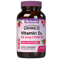 Thumbnail for EARTHSWEET CHEWABLES VITAMIN D3 1000 IU - Raspberry Flavor