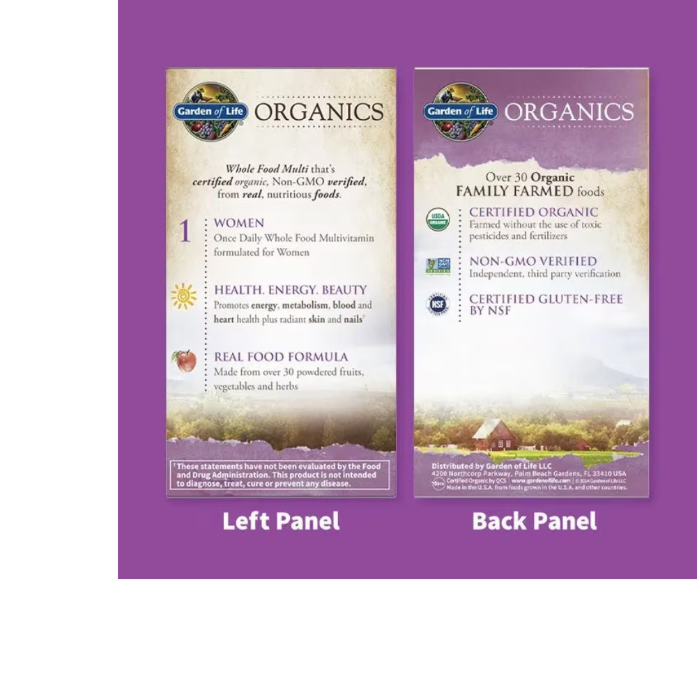 Organics Women's Once Daily Tablets
