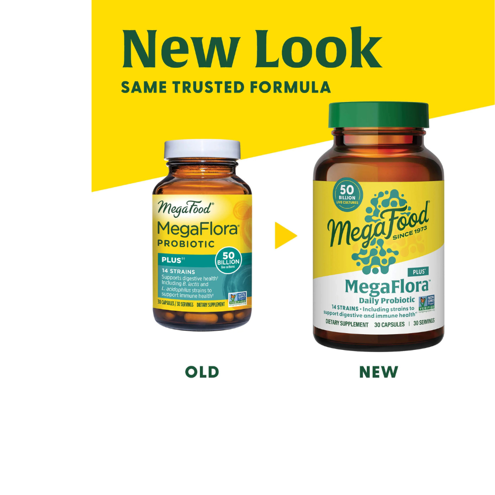 MegaFlora Probiotic Plus - 14 Strains - 50 Billion live cultures