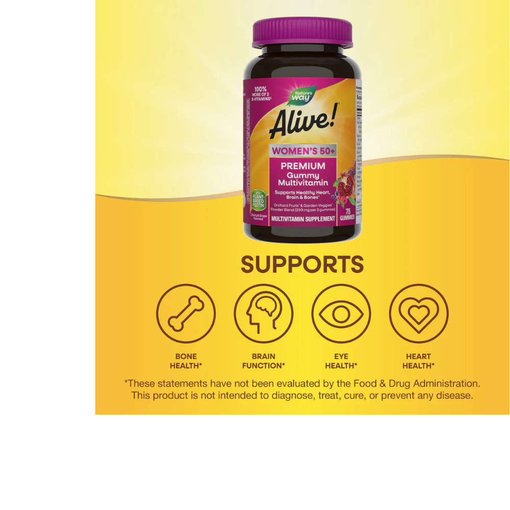 Alive! Premium Women’s 50+ Gummy Multivitamin