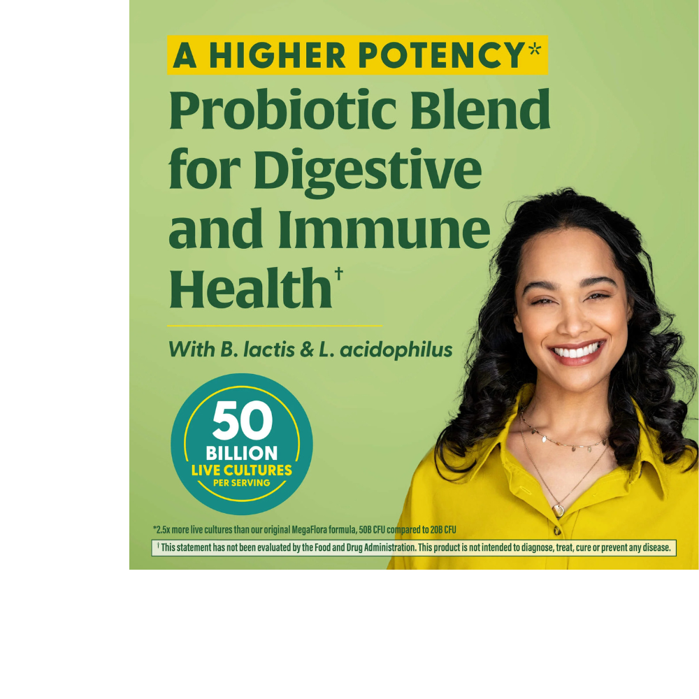MegaFlora Probiotic Plus - 14 Strains - 50 Billion live cultures