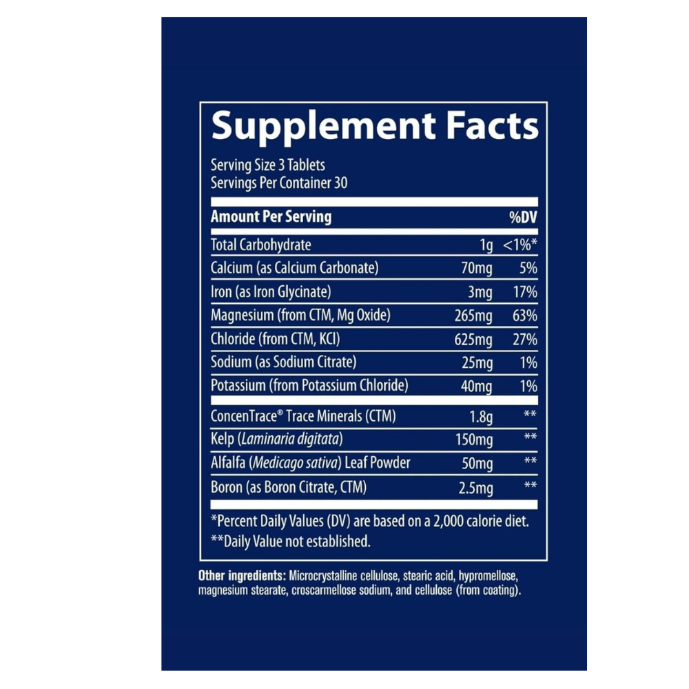 ConcenTrace Trace Minerals Tablets