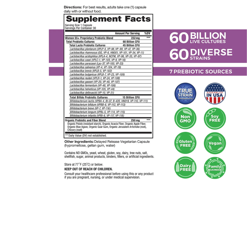 Vital Flora Women Daily 55+ Probiotic