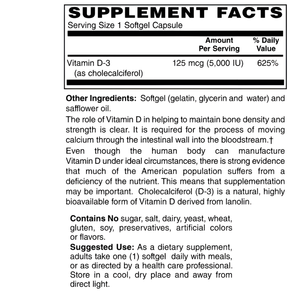 Vitamin D-3 5000 IU