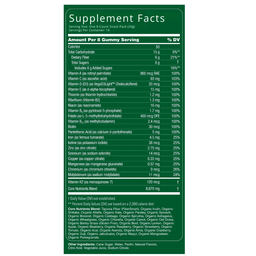 ADULT SUPERFOODS GREENS GUMMIES