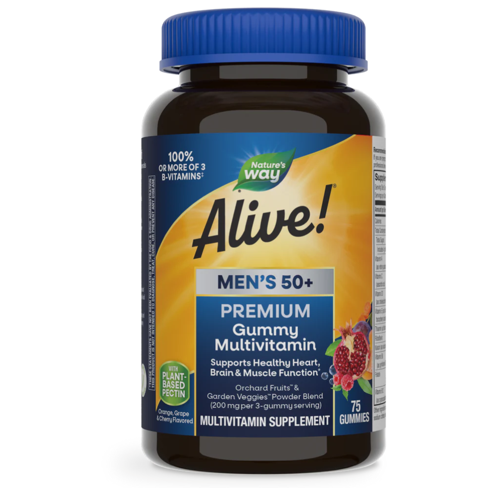 Alive! Premium Men’s 50+ Gummy Multivitamin
