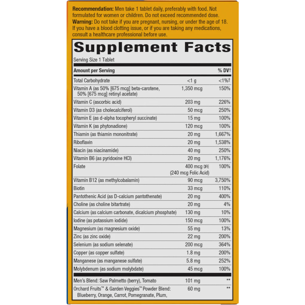 Alive! Men's 50+ Ultra Multivitamin