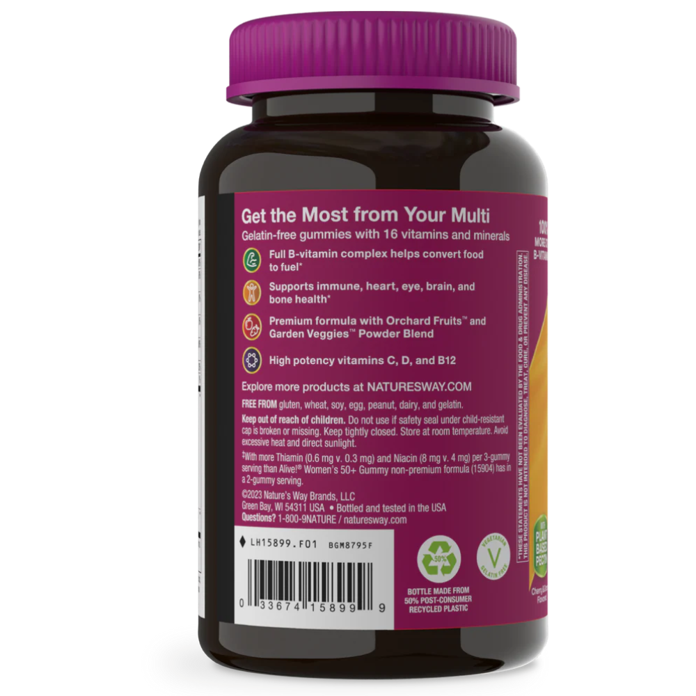 Alive! Premium Women’s 50+ Gummy Multivitamin