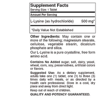 Thumbnail for L-Lysine 500 Mg