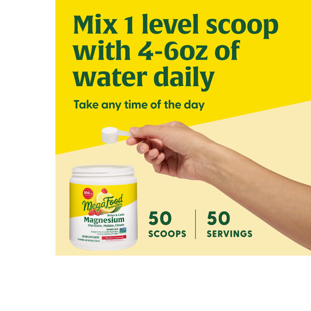 Relax + Calm Magnesium Powder - Raspberry Lemonade Flavor
