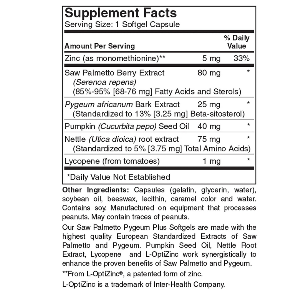 Saw Palmetto Pygeum Plus