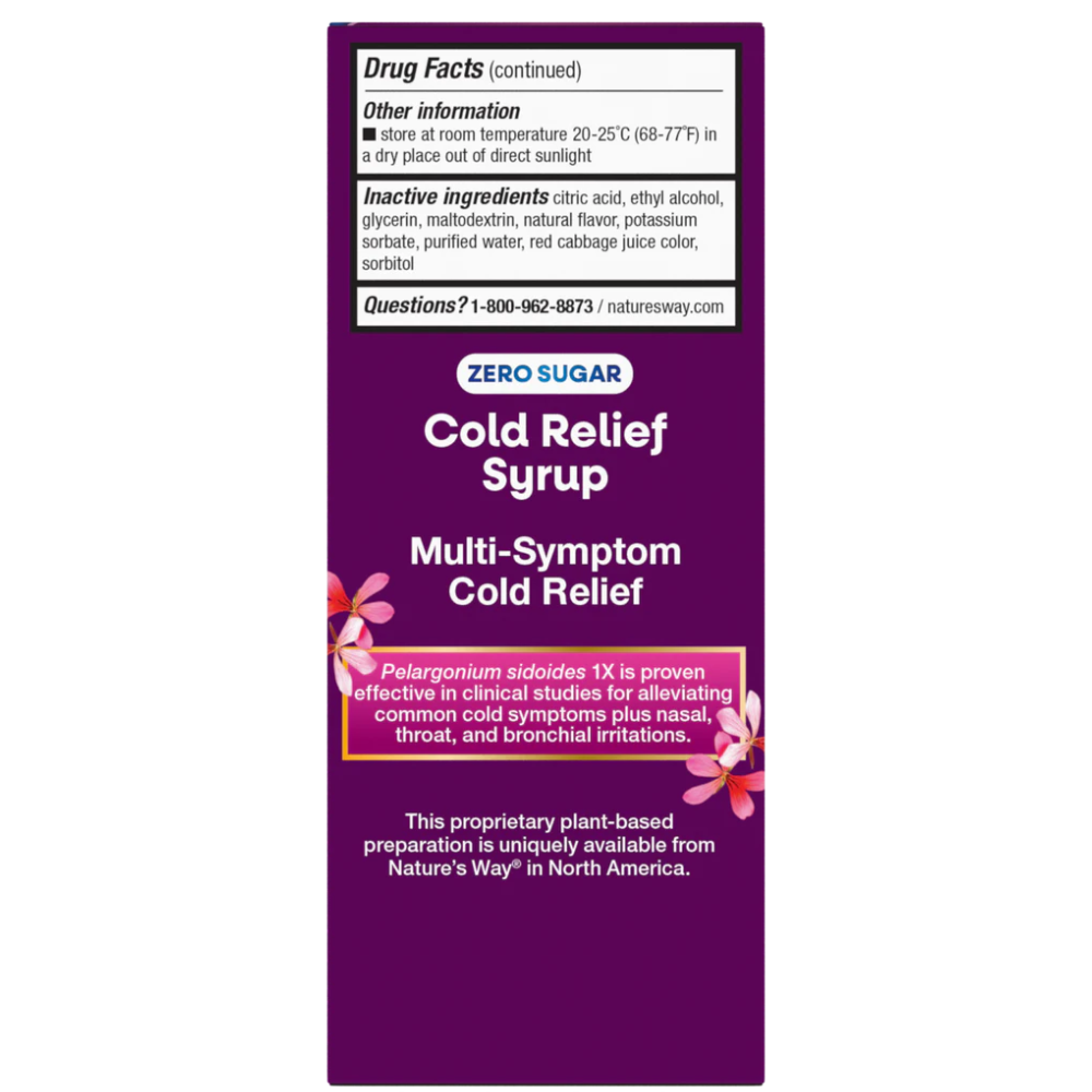 Umcka Zero Sugar Cold Relief Syrup