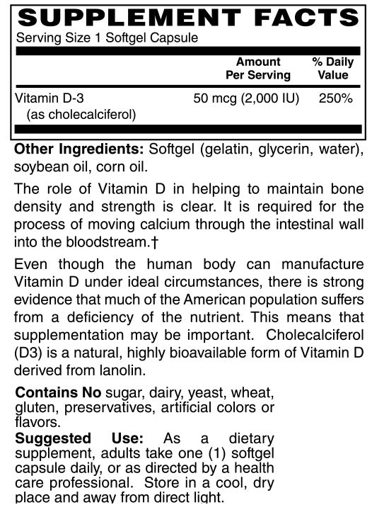 Vitamin D 2000 IU