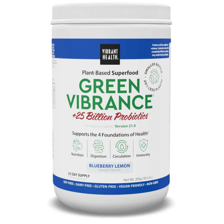 Green Vibrance Blueberry Lemon - Vibrant Health 