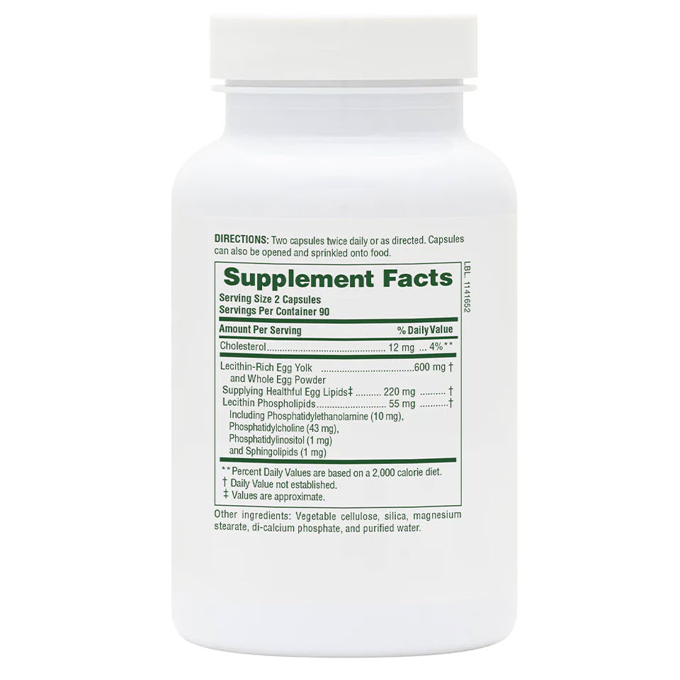 Egg Yolk Lecithin 600 mg Capsules - My Village Green