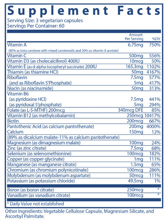 Multi-Nutrients (No Iron/Iodine)