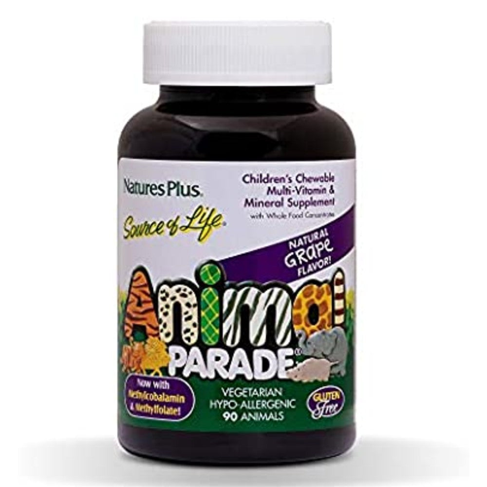 Animal Parade Multivitamin Children’s Chewables - Grape - My Village Green