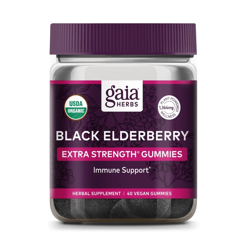 Black Elderberry Extra Strength Gummie - Gaia Herbs