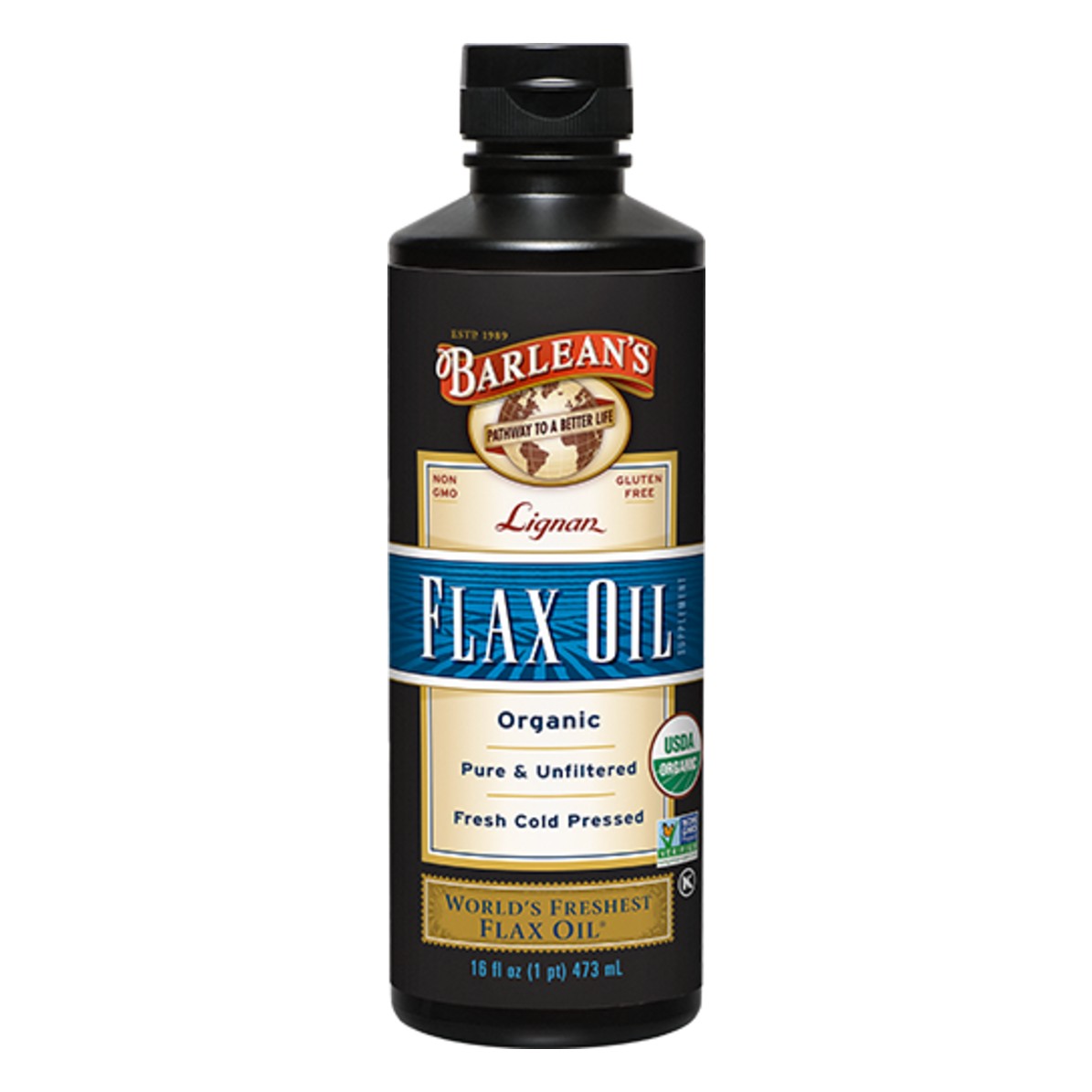 Organic Lignan Flax Oil - Barleans