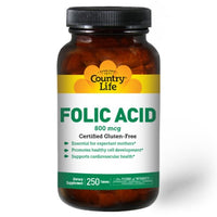 Thumbnail for Folic Acid 800 mcg - Country Life