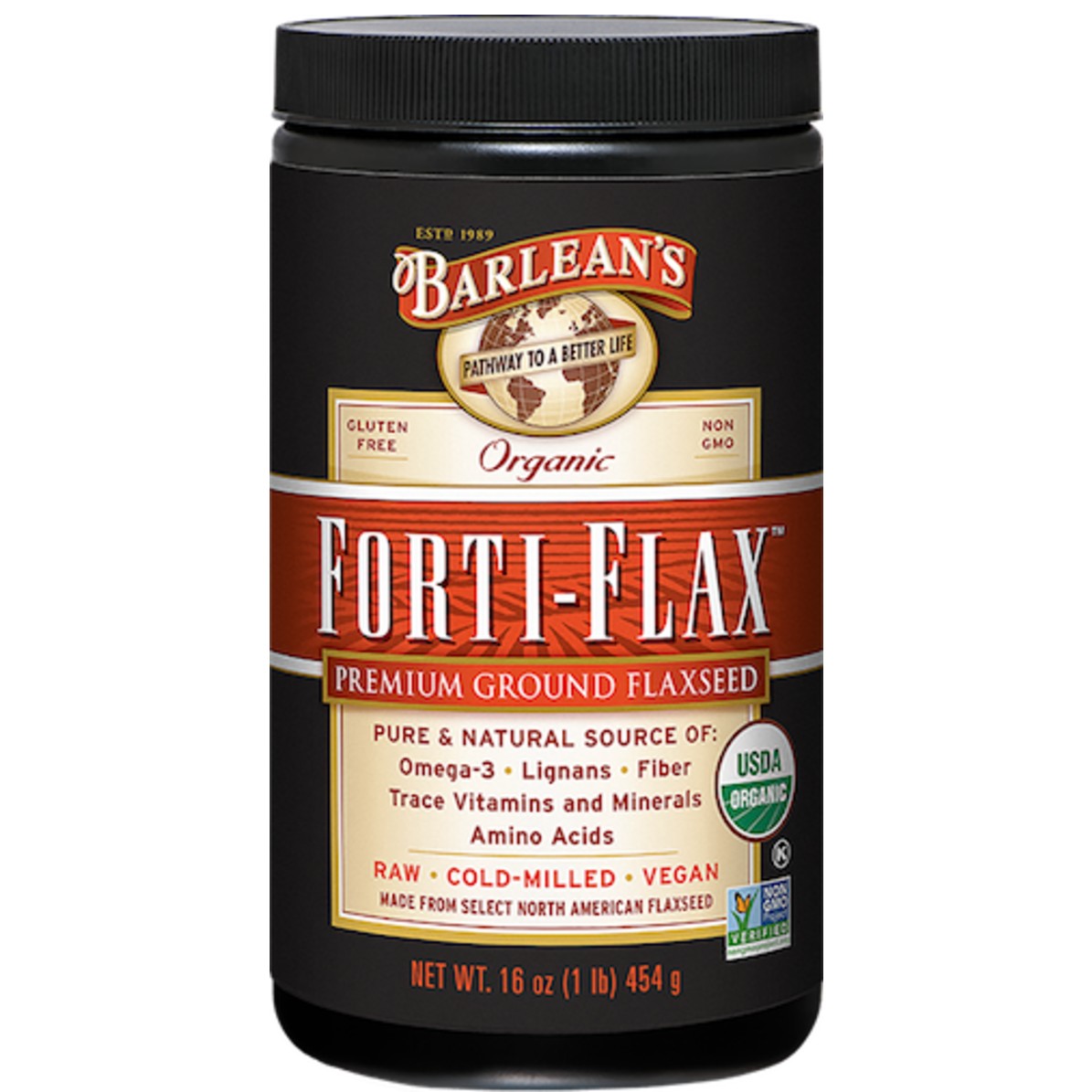 Organic Forti-Flax Flax-Seed - Barleans