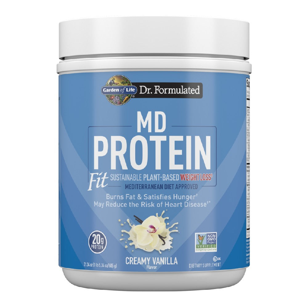 Dr. Formulated MD Protein Fit Sustainable Plant-Based Weight Loss† Creamy Vanilla - Garden of Life