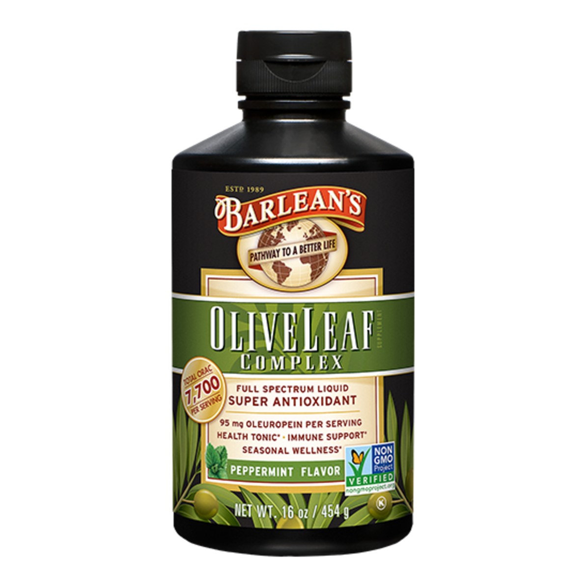 Olive Leaf Complex-Peppermint - Barleans
