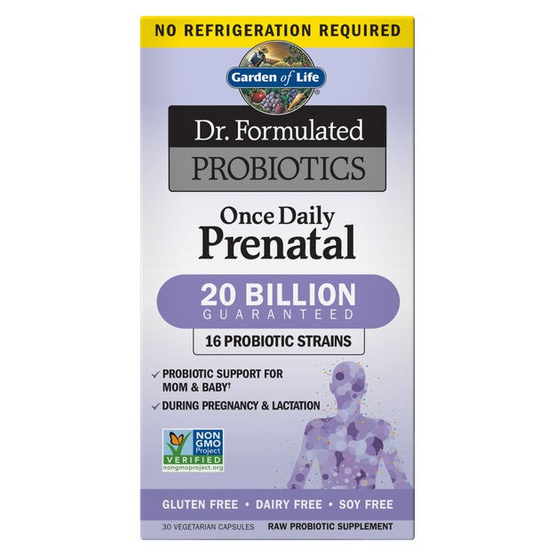 Dr. Formulated Probiotics Once Daily Prenatal Shelf-Stable - Garden of Life