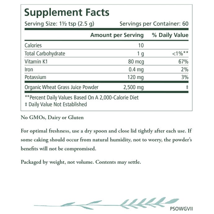 Organic Wheat Grass Juice Powder - My Village Green