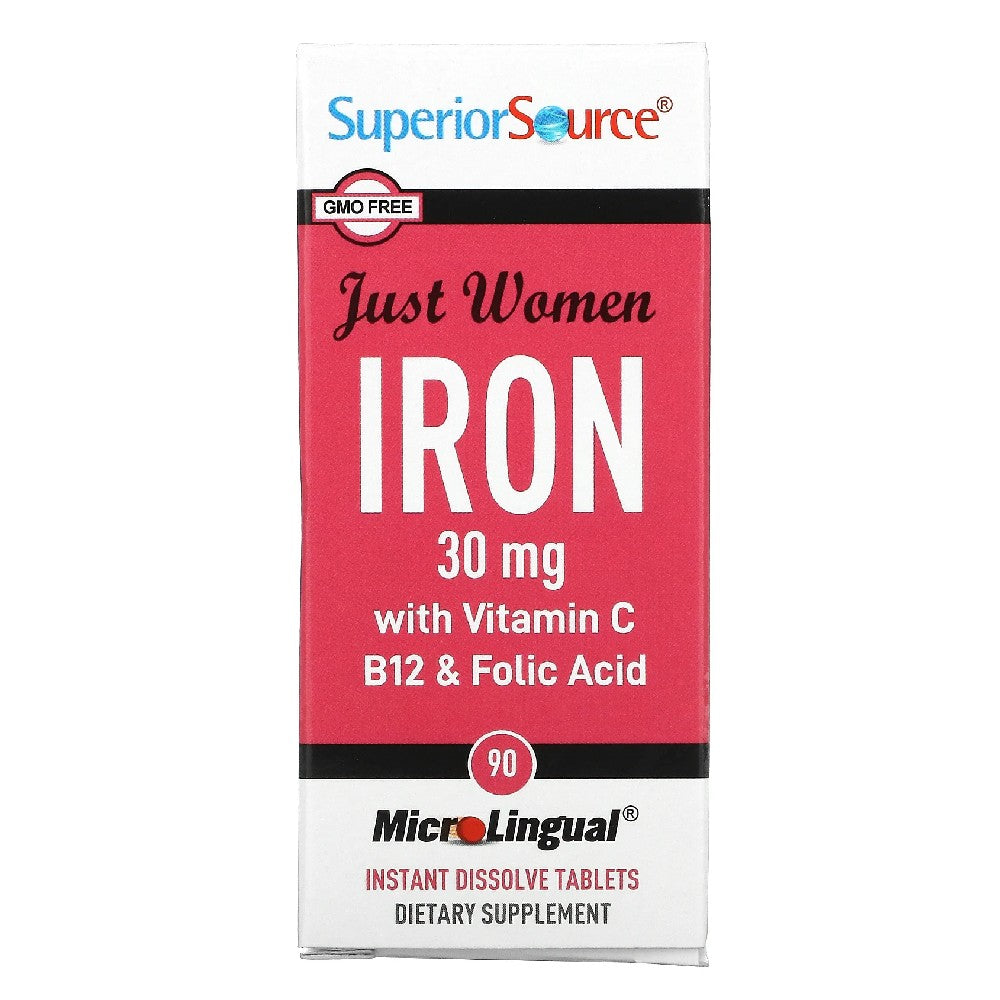 Just Women, Iron with Vitamin C, B12 & Folic Acid, 15 mg