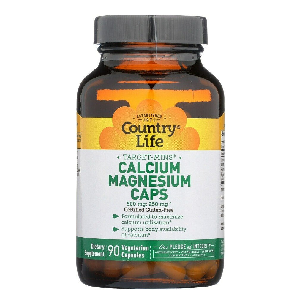 Target-Mins Calcium Magnesium Caps - Country Life