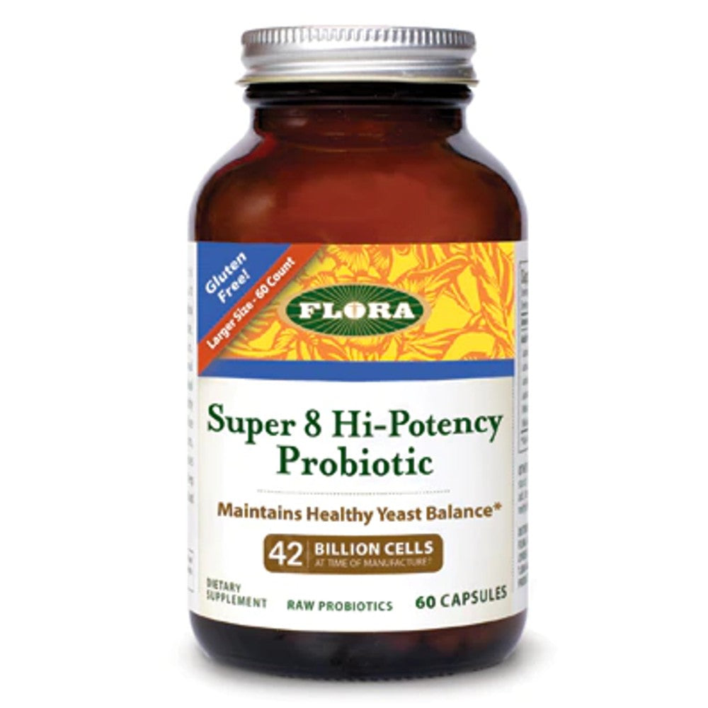 Super 8 Hi-Potency Probiotic - 42 billion cells - Flora