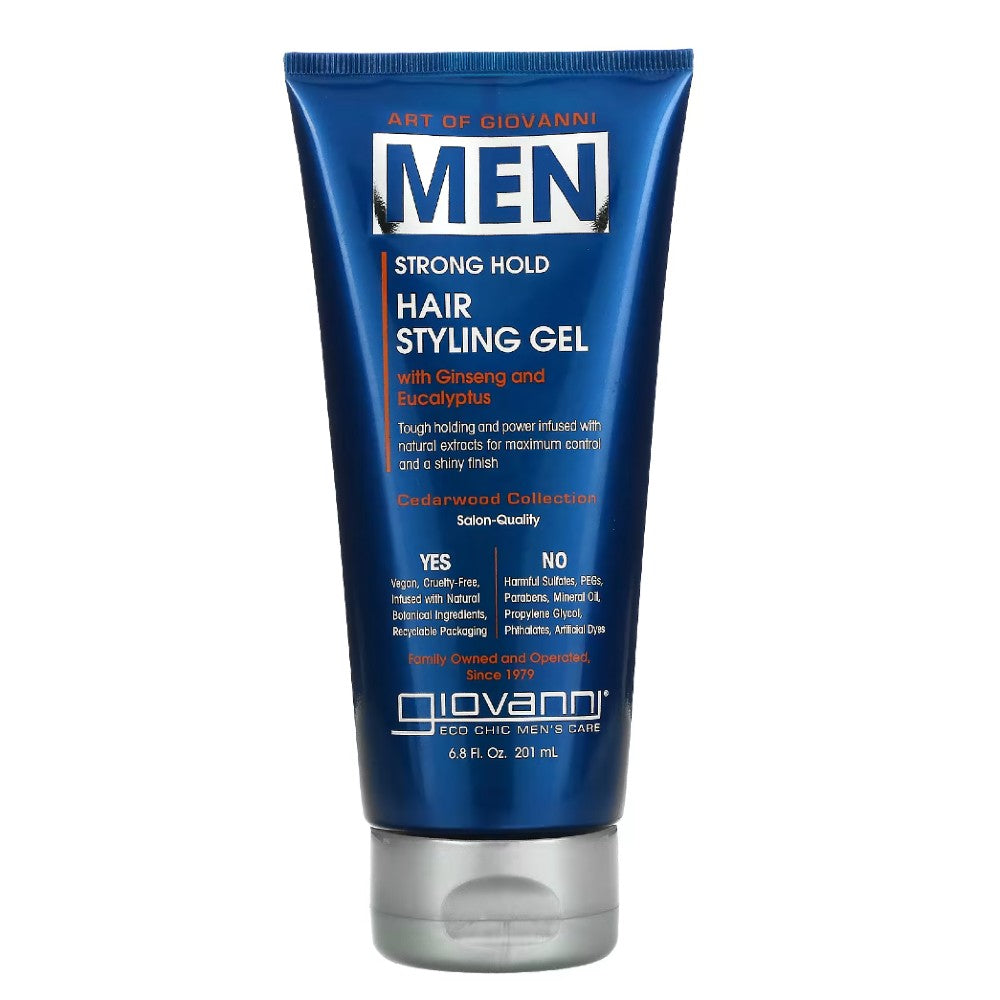 Men Hair Styling Gel with Ginseng and Eucalyptus - Giovanni