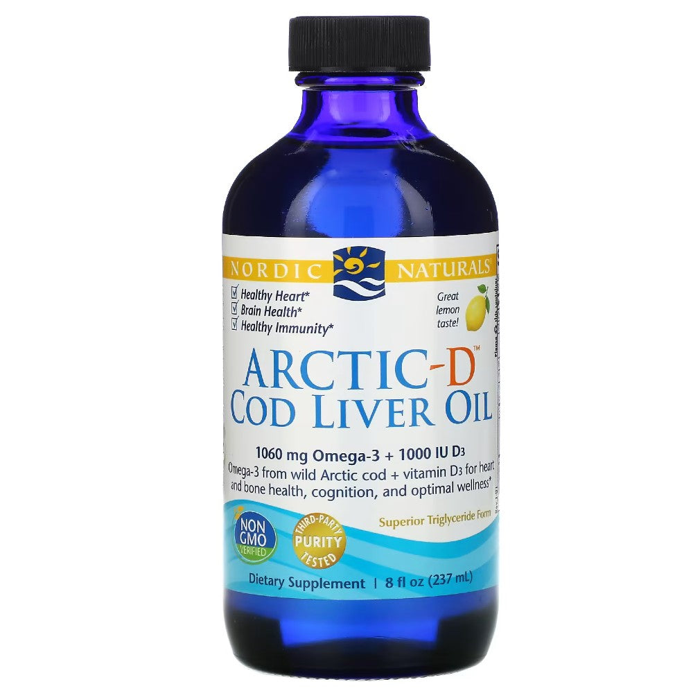 Arctic-D Cod Liver Oil, Lemon